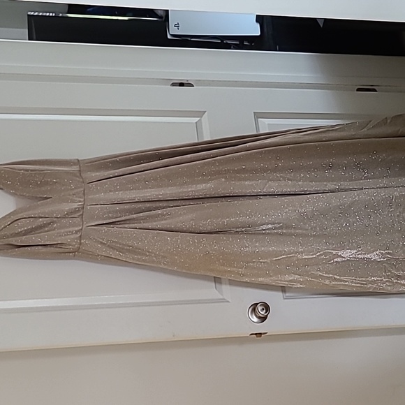 Gold Glitter Gown - Picture 4 of 4